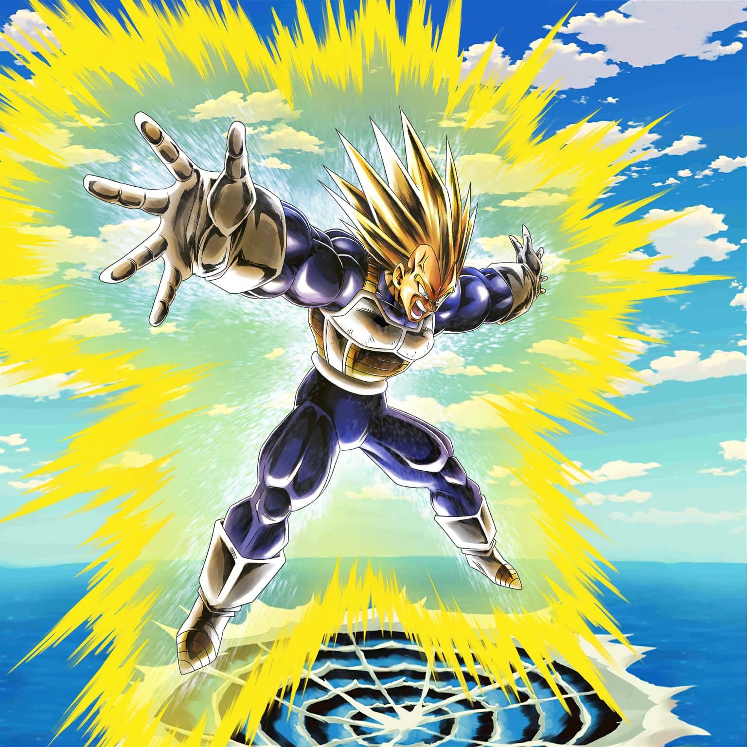 "Don't underestimate the power of the Prince of All Saiyans" Wallpaper