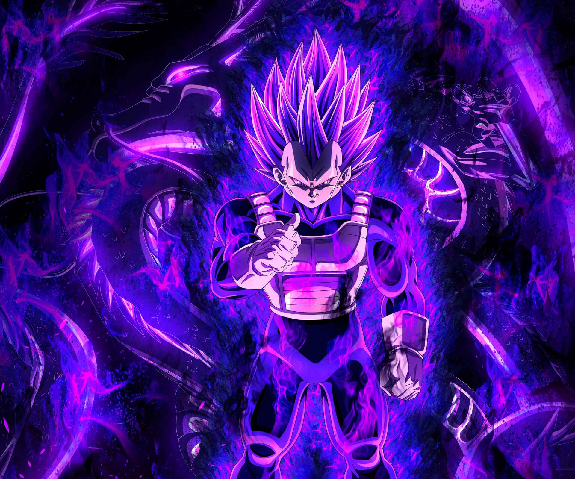 Cool Vegeta from Dragon Ball Z is Ready to Take on Any Opponent! Wallpaper