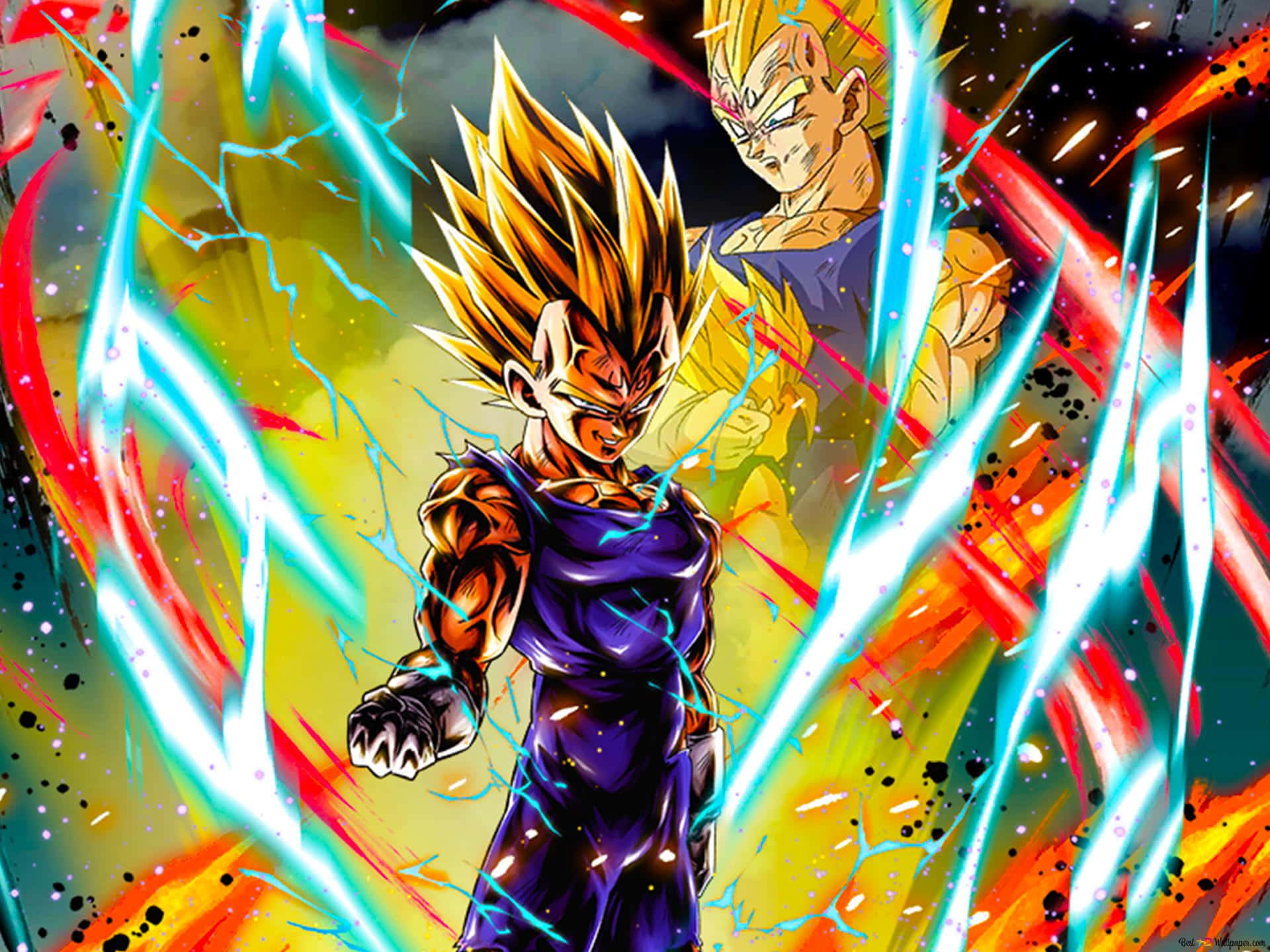 Fearless Vegeta in his Cool Form Wallpaper