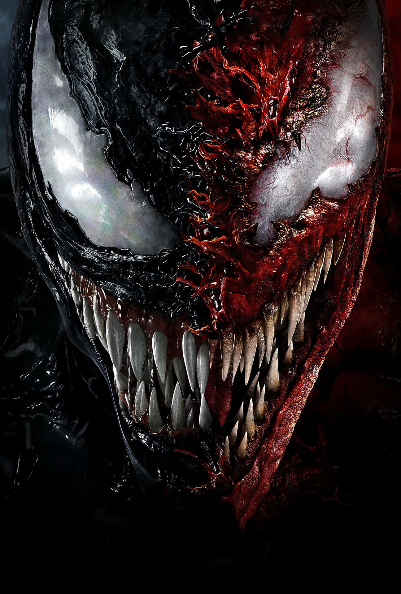 Sfondomobile Con L'epica Sfida Tra Venom E Carnage Sfondo