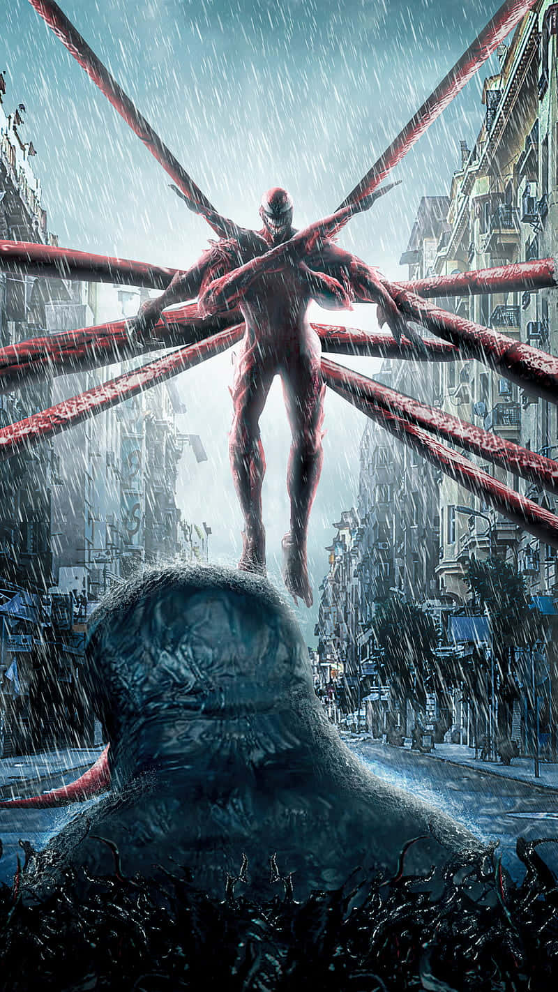 Den episk Battle af Cool Venom vs Carnage. Wallpaper