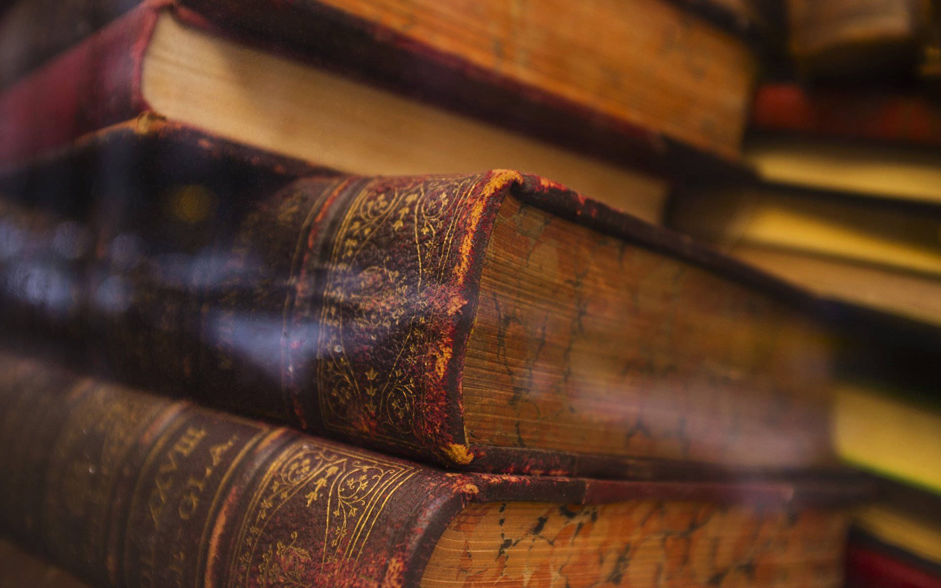 A Stack Of Books Wallpaper