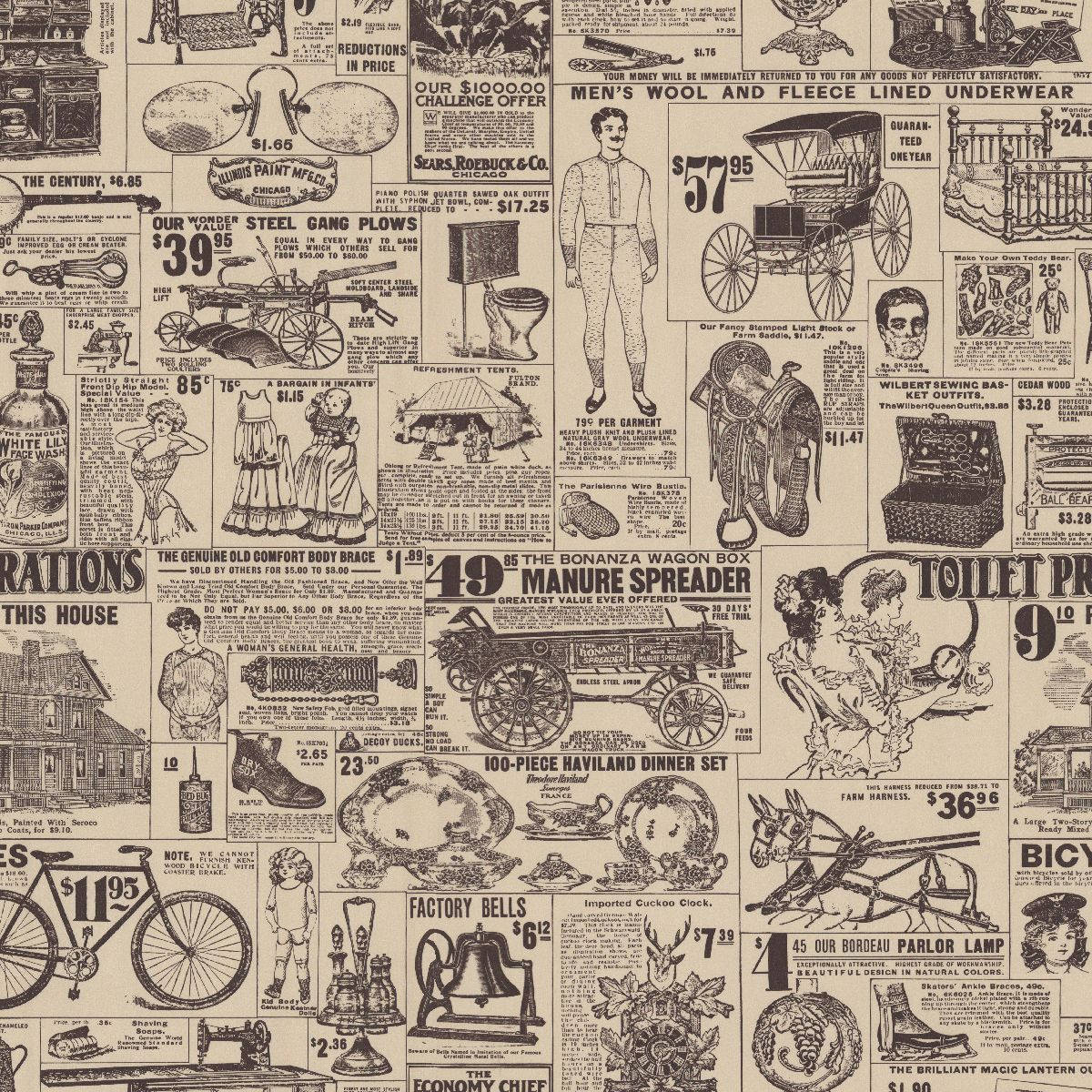 A Newspaper With Many Different Advertisements Wallpaper