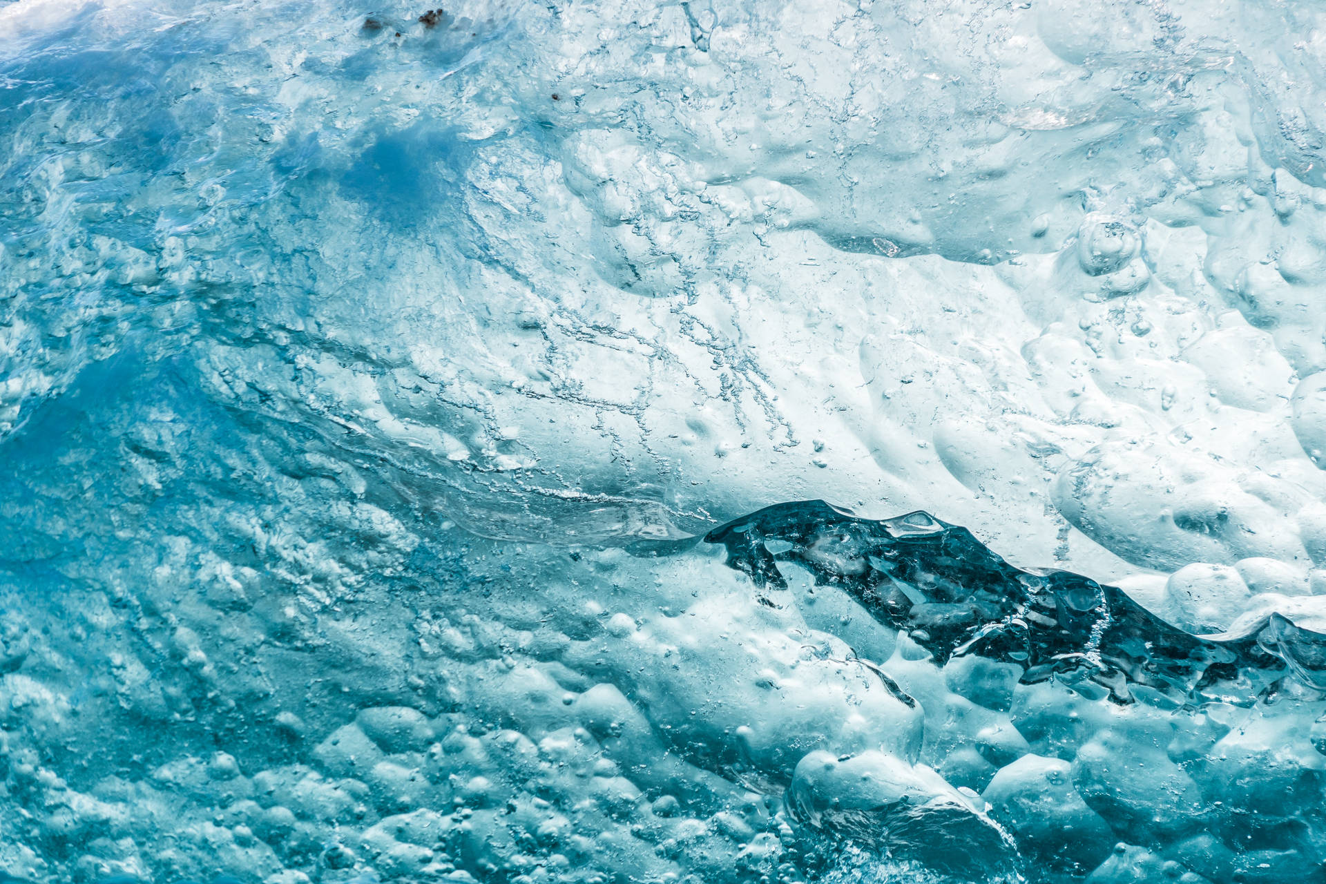 Cool Water Crystal Glacier Wallpaper