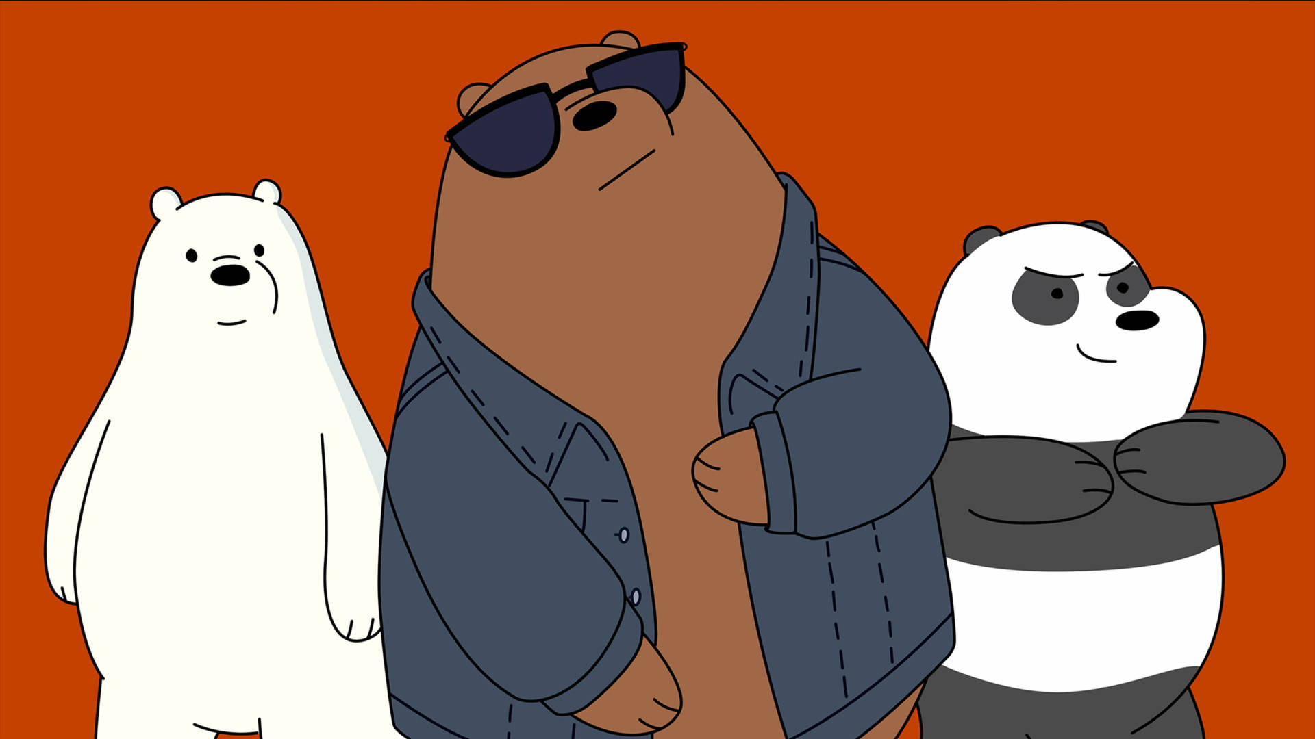Cool We Bare Bears Cartoon Background
