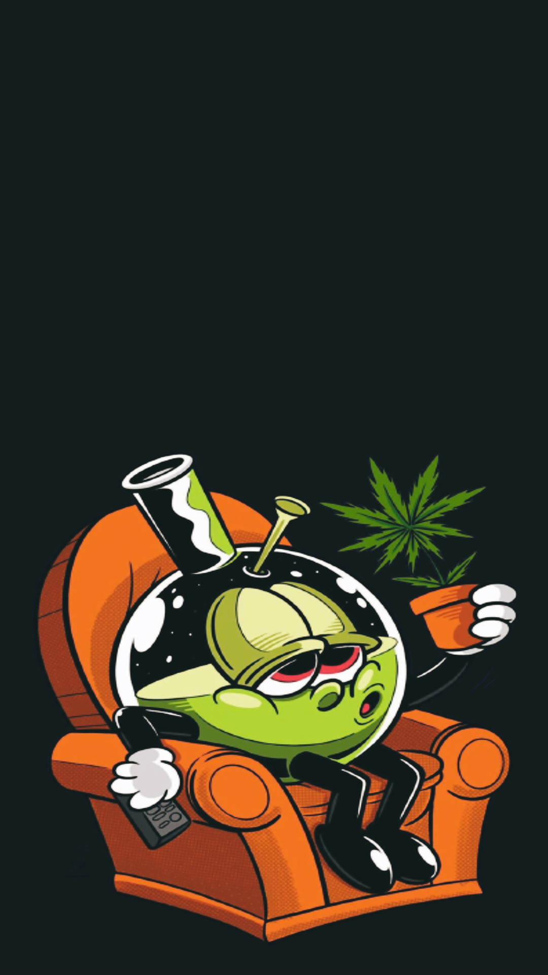 Download Cool Weed Bong Cartoon Wallpaper 
