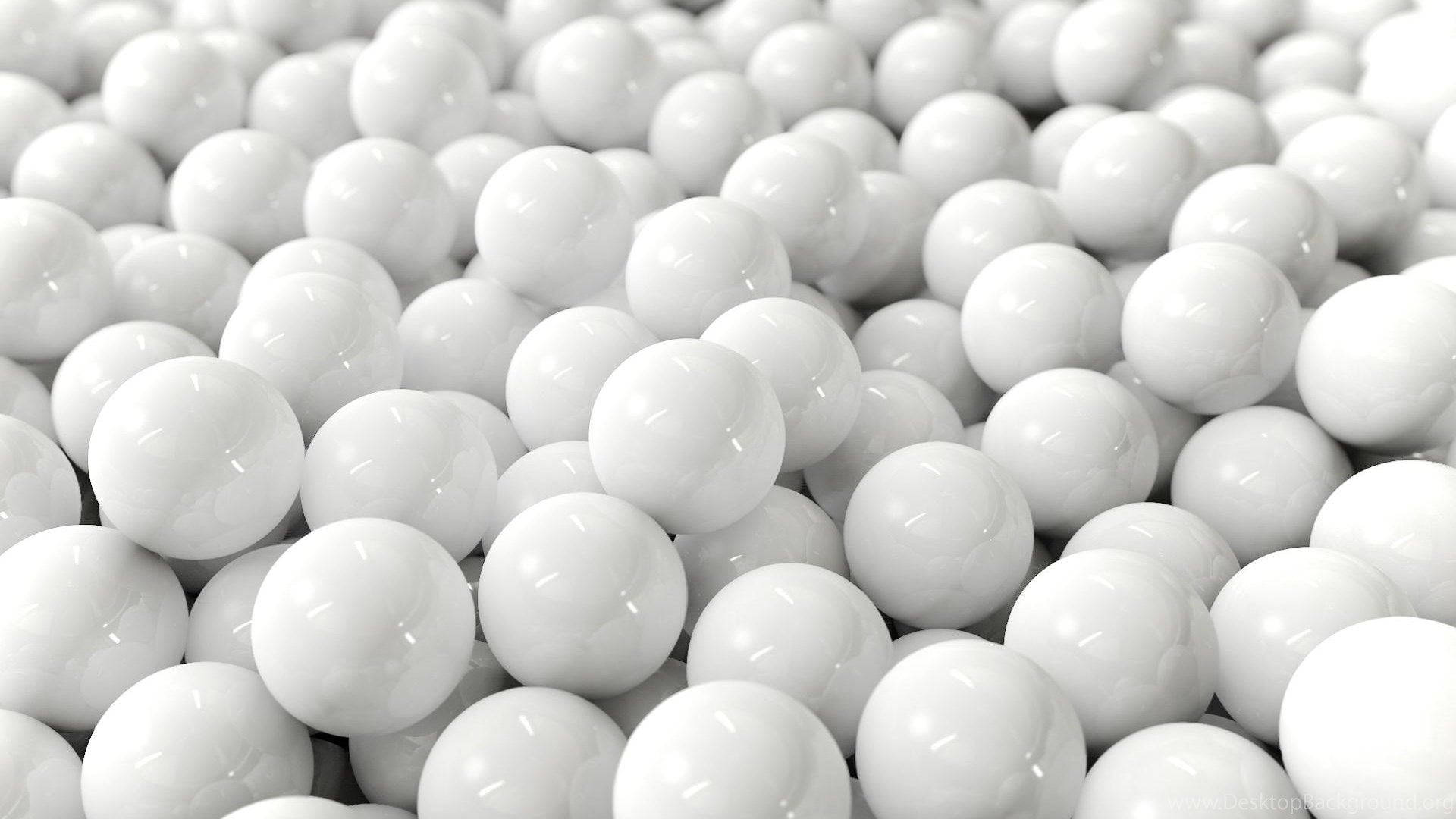 Cool White Balls Wallpaper