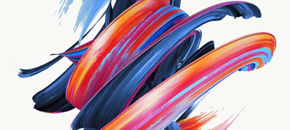 A Colorful Abstract Painting With A Brush Wallpaper
