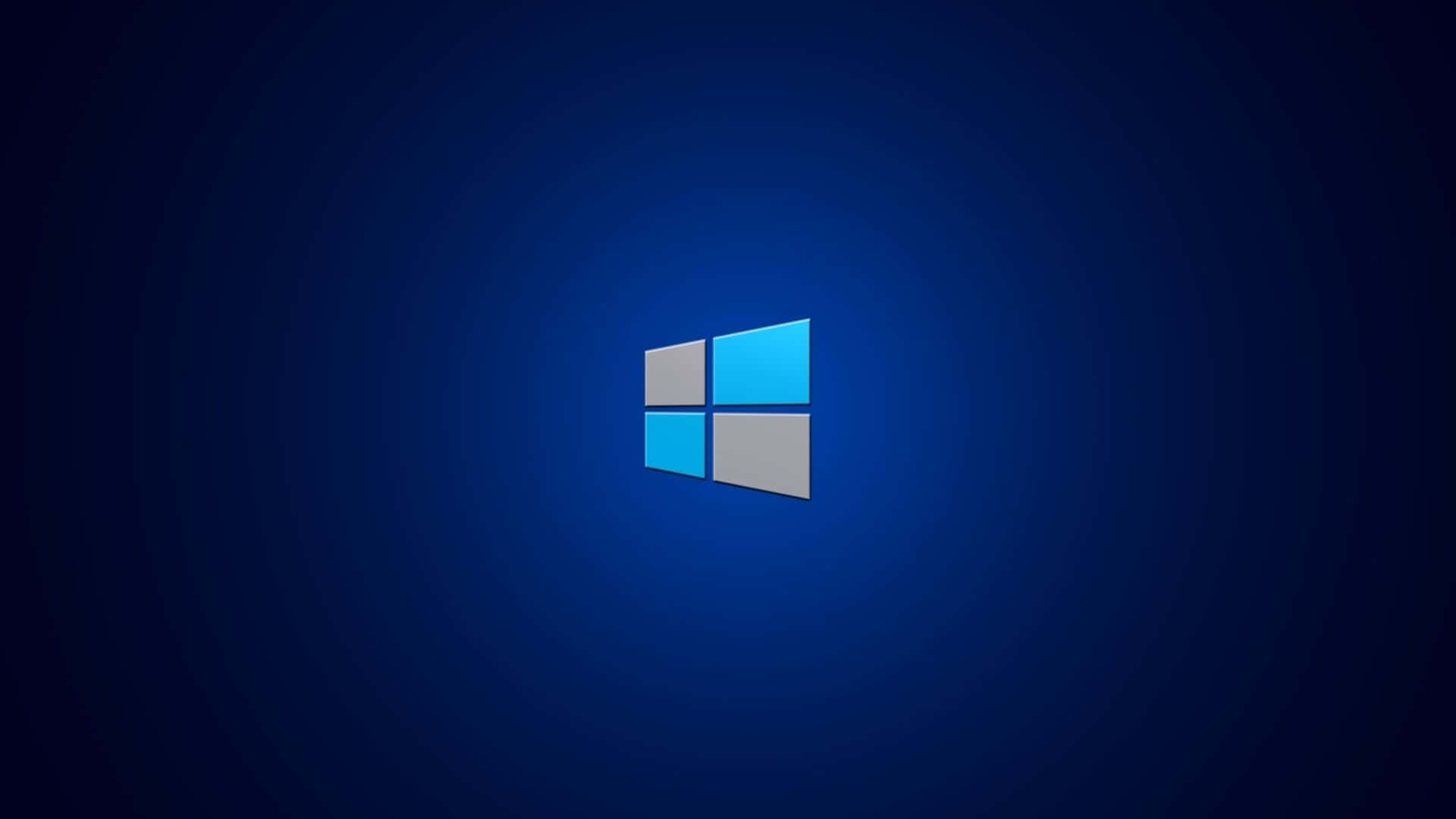 Logotipodo Windows Em Um Fundo Escuro. Papel de Parede