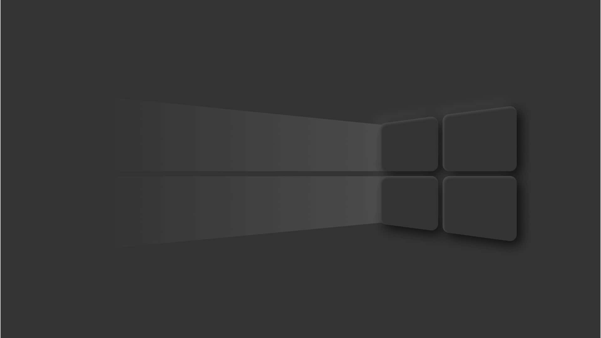 Windows 10 Logo On A Black Background Wallpaper