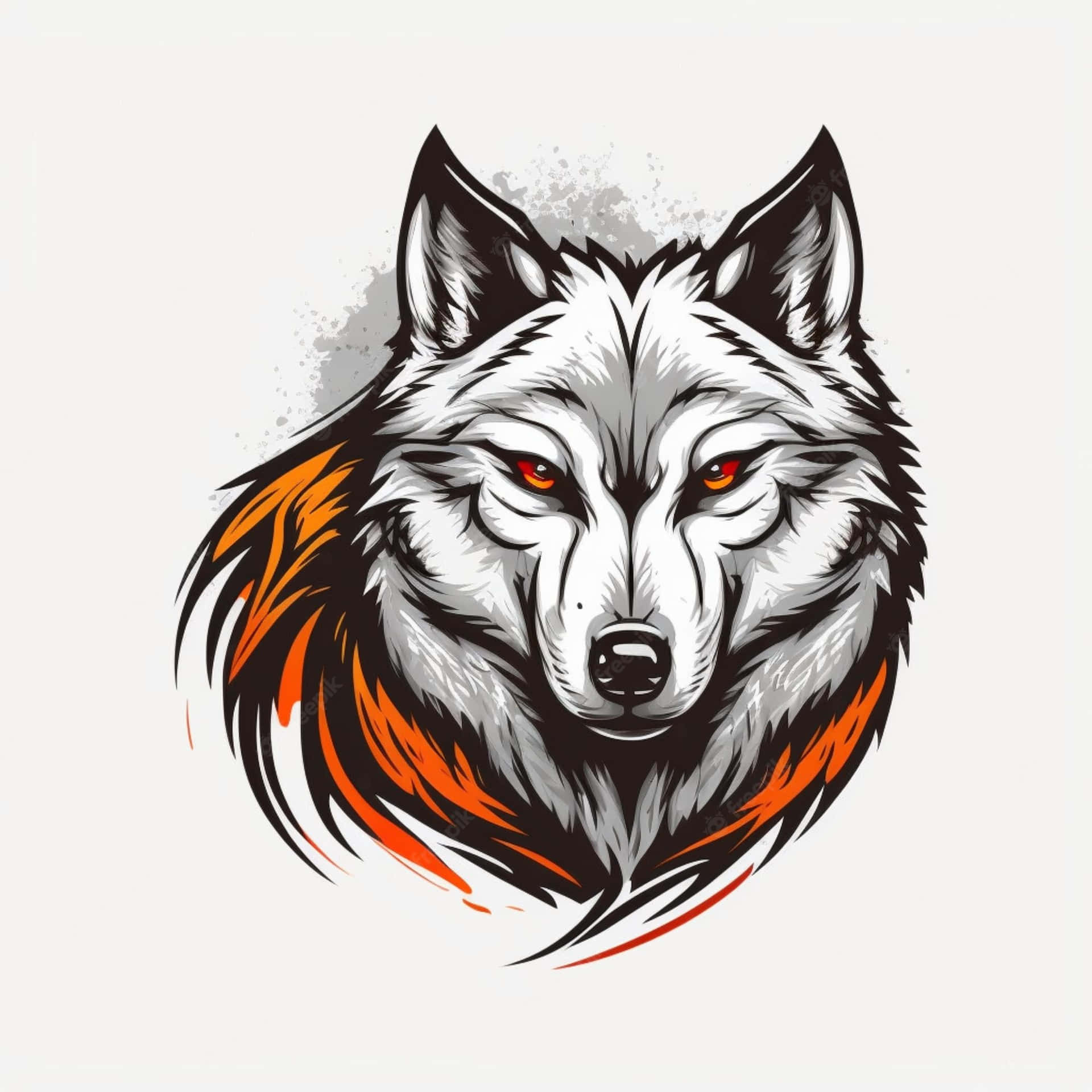 Awesome Blue Howling Wolf Tattoo Design | Watercolor wolf, Wolf painting,  Wolf art