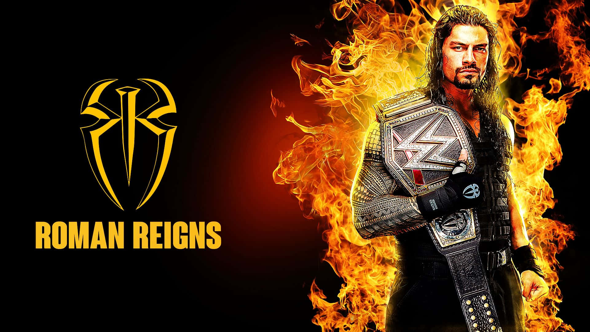 Show your support for WWE superstars with this cool patterned wallpaper. Wallpaper