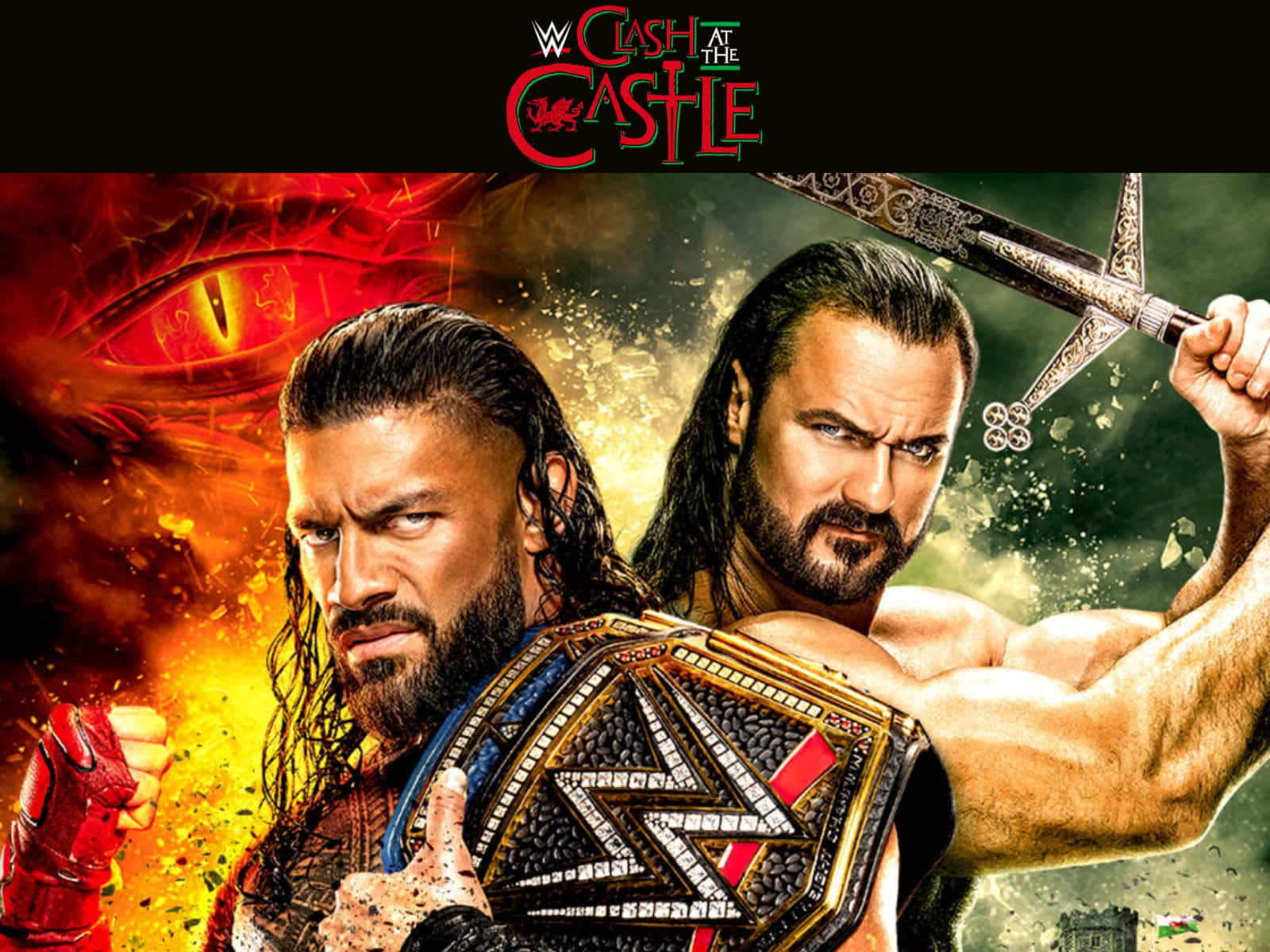 Sjov og actionfyldt: Cool WWE Wallpaper! Wallpaper