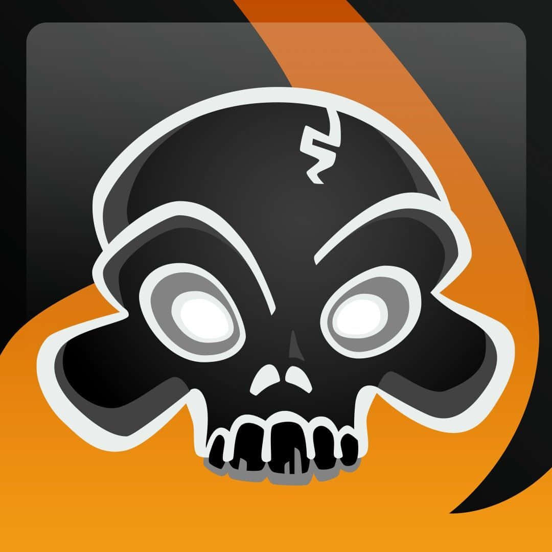 Orange Black Skull Cool Xbox Profile Picture
