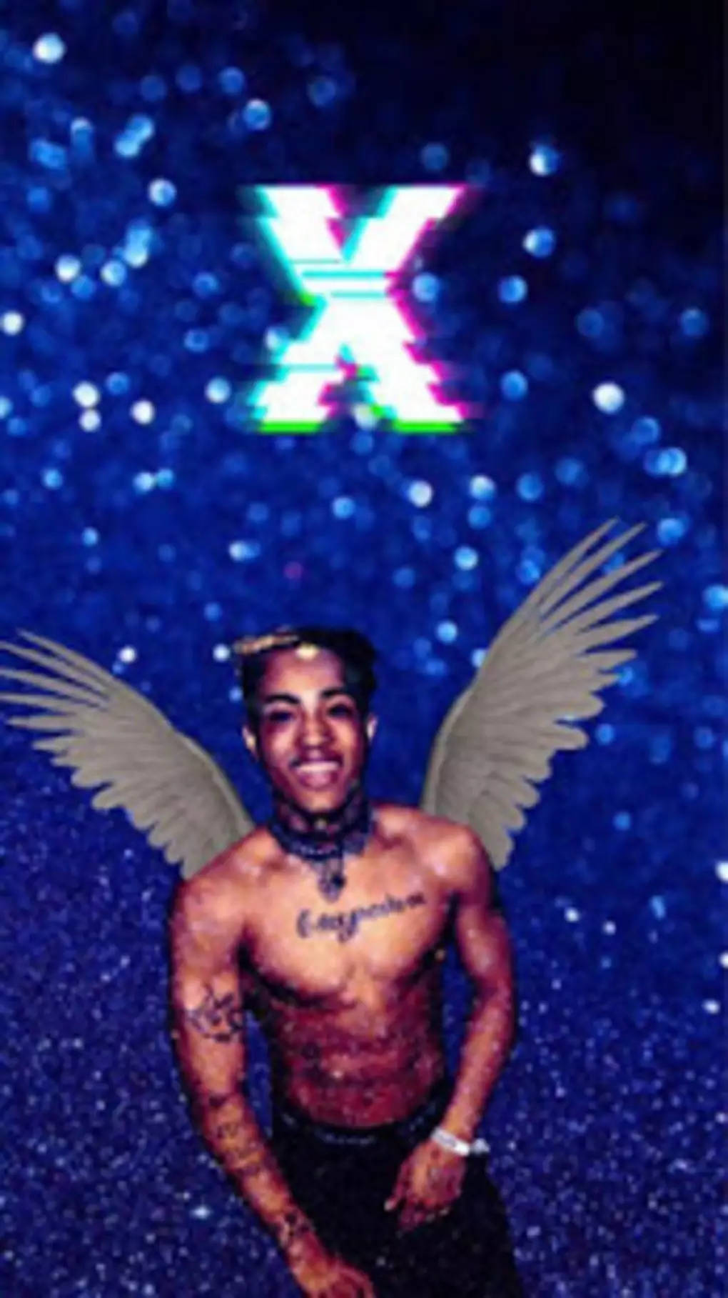 Cool Xxxtentacion With Wings Wallpaper