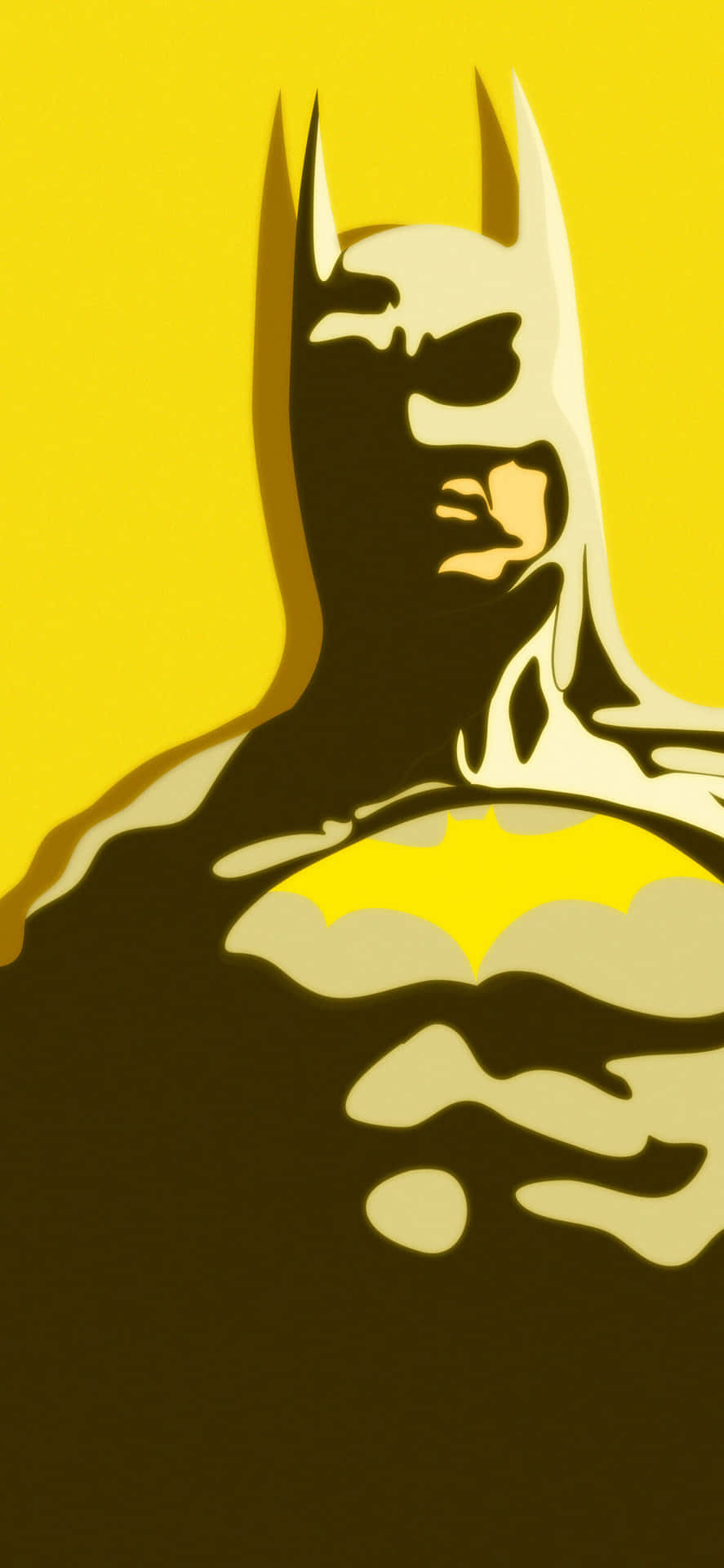 Batmanauf Coolem Gelb Wallpaper
