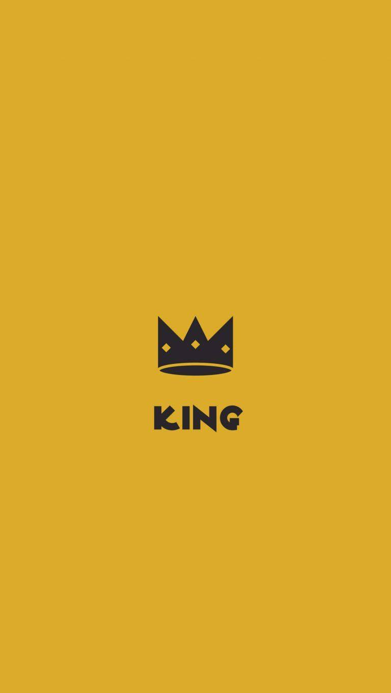 King In Cool Yellow Background Wallpaper