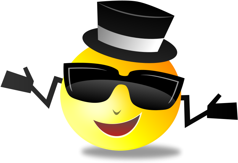 Cool_ Emoji_ With_ Hat_ And_ Sunglasses PNG