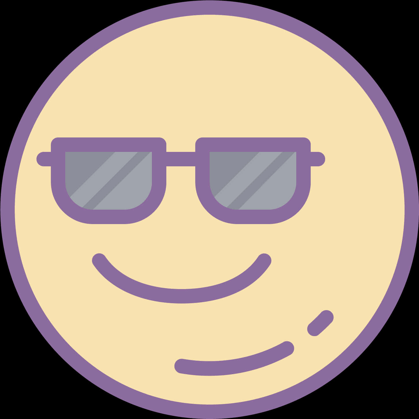 Cool_ Smiling_ Emoji_with_ Sunglasses PNG