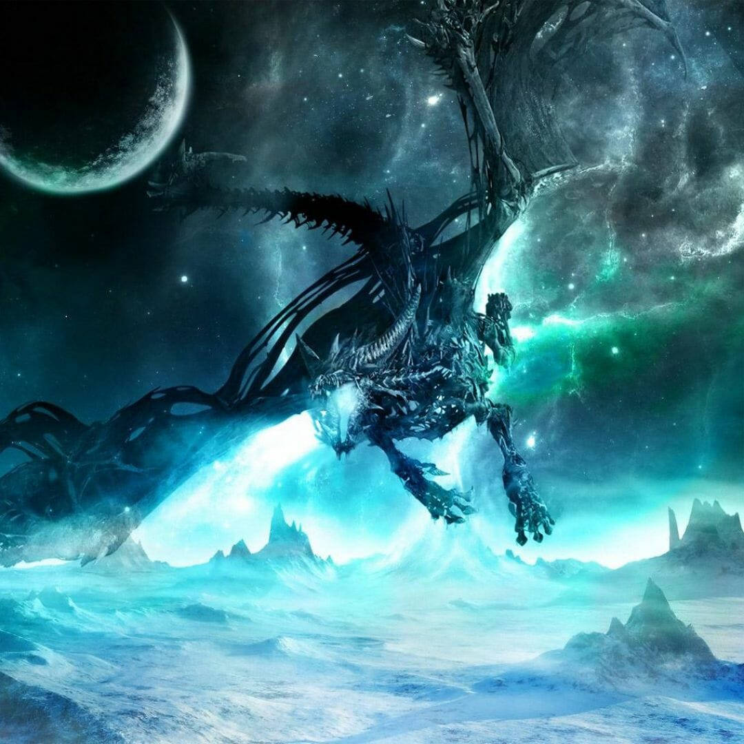 Coolest Dragon In Outer Space Wallpaper