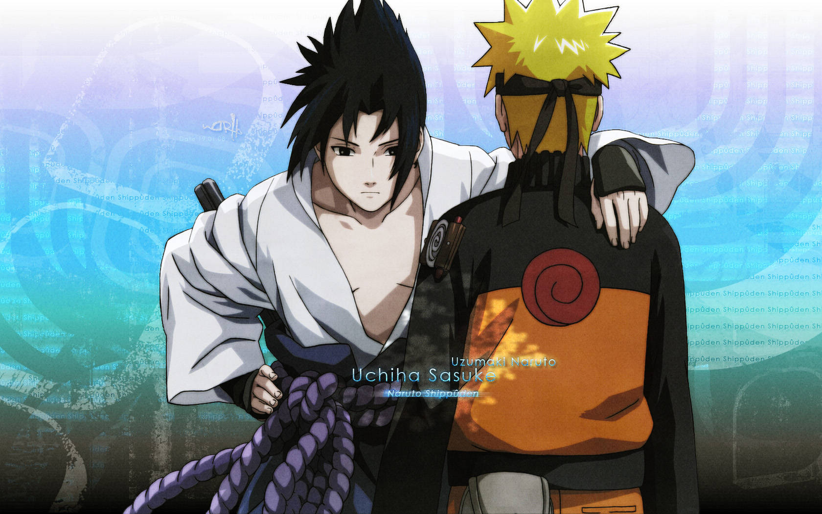 Den sejeste Naruto og Sasuke Wallpaper