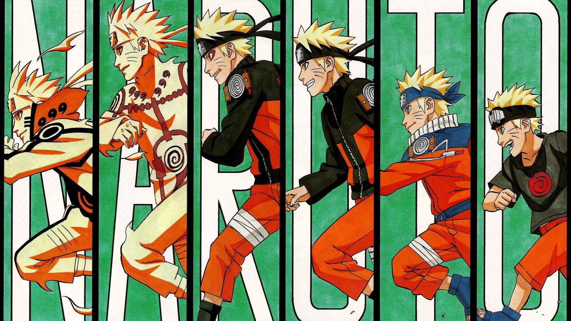 Dencoolaste Naruto Collage Konsten Wallpaper