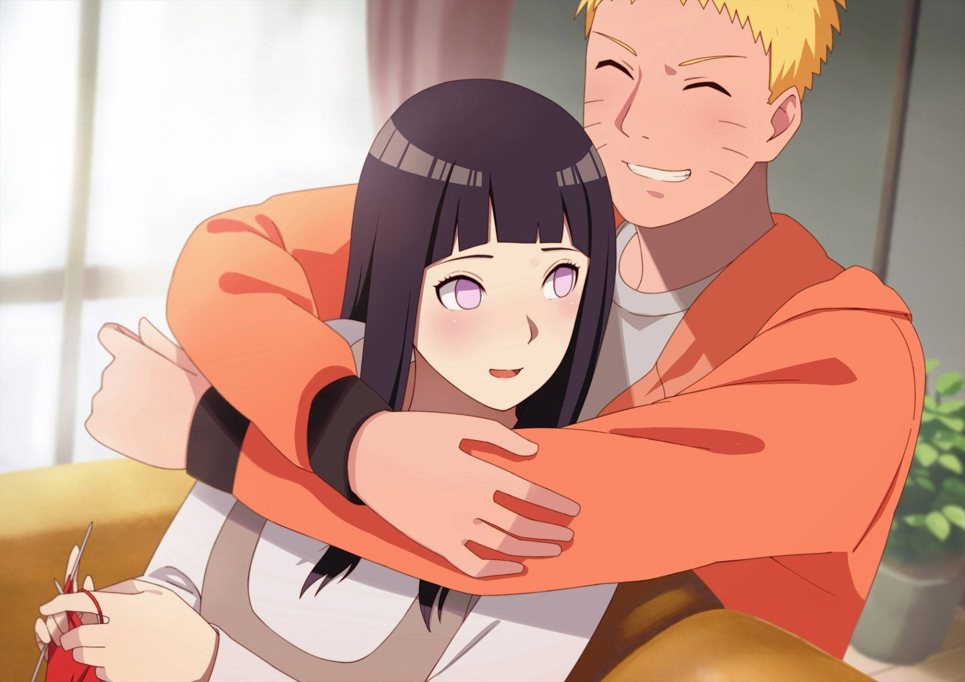 Coolest Naruto Hugging Hinata Wallpaper