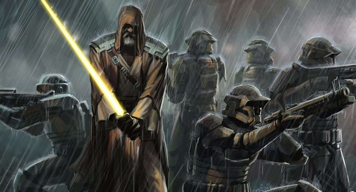 Dieepische Schlacht Des Jahrtausends - Coolster Star Wars Wallpaper