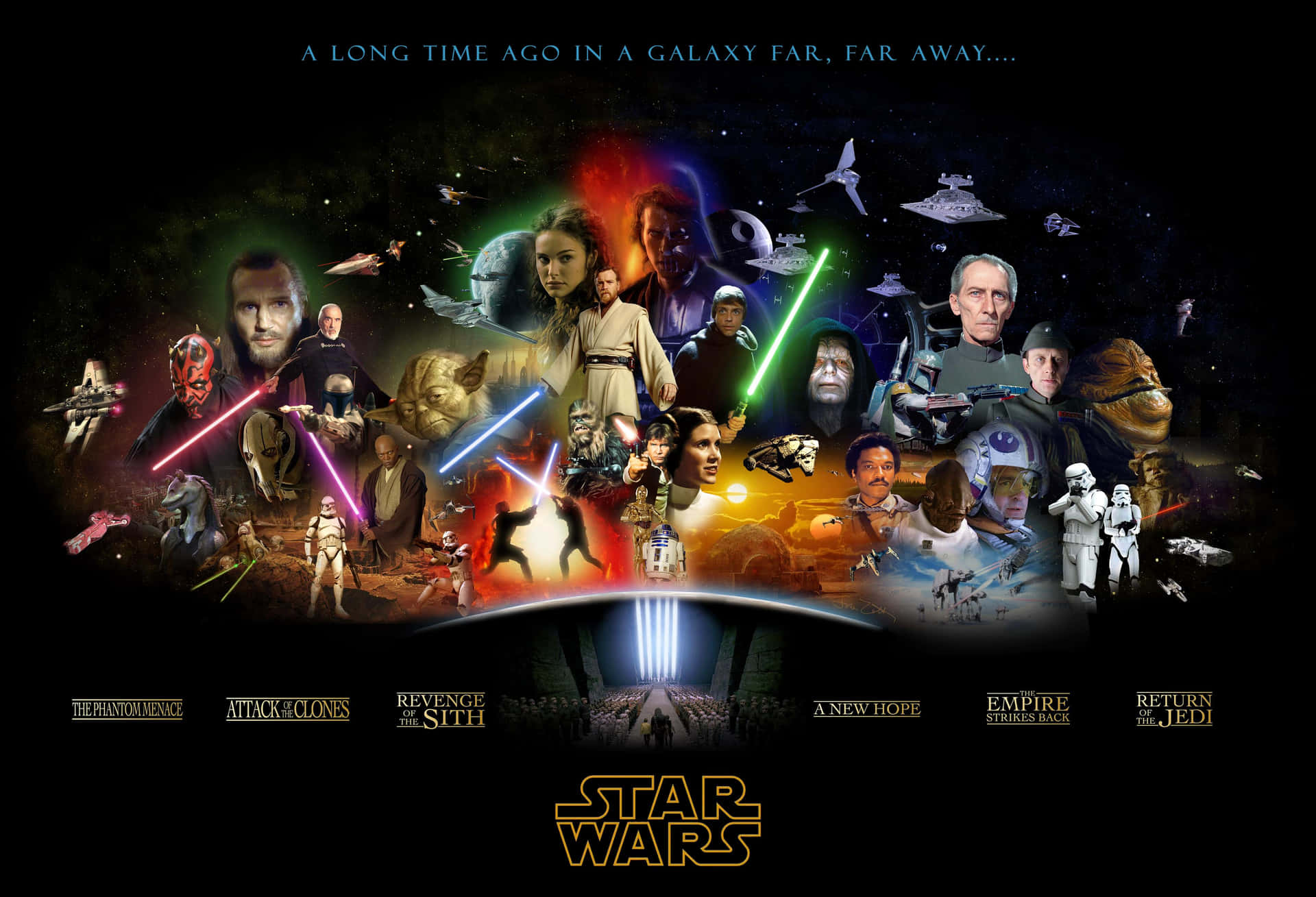 Muestratu Apoyo A Los Personajes Más Geniales De Star Wars. Fondo de pantalla
