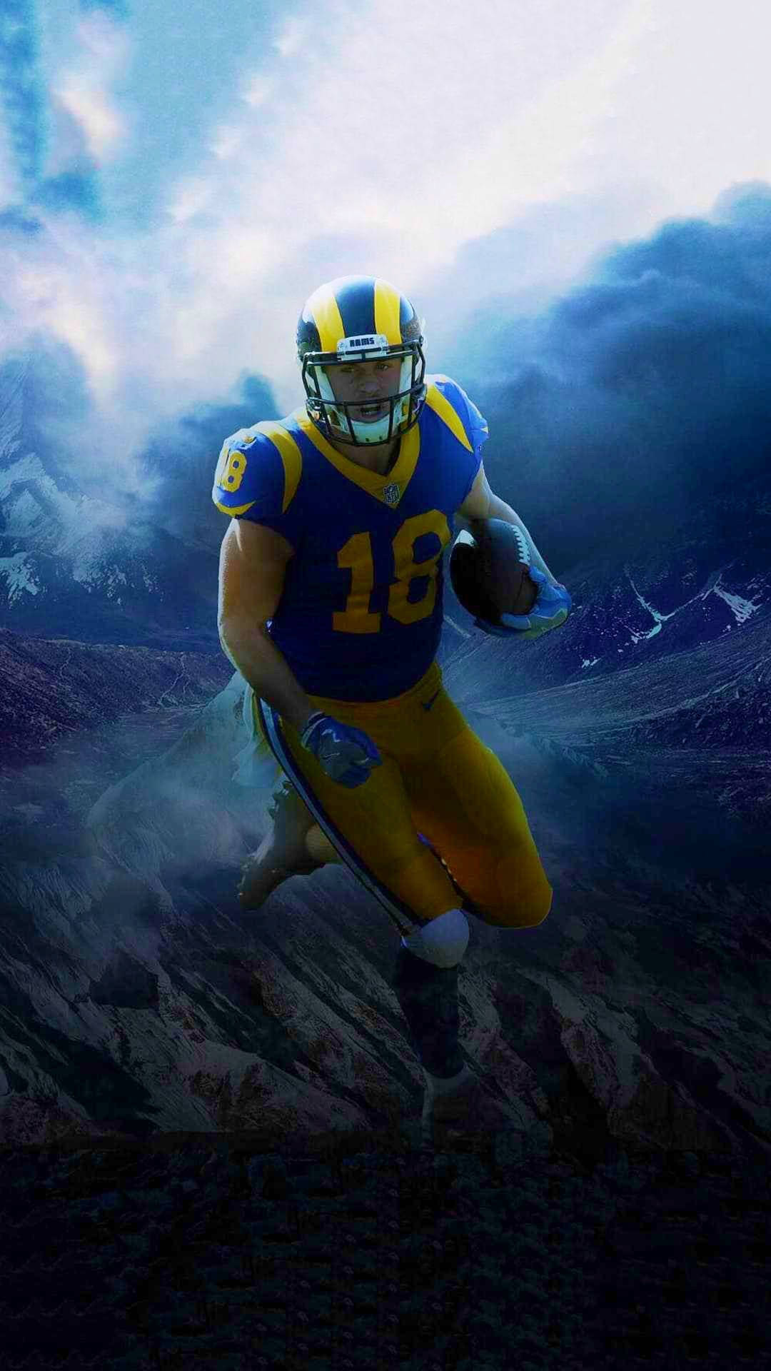 Cooper Kupp NFL LA Rams Digital Poster Art Wallpaper