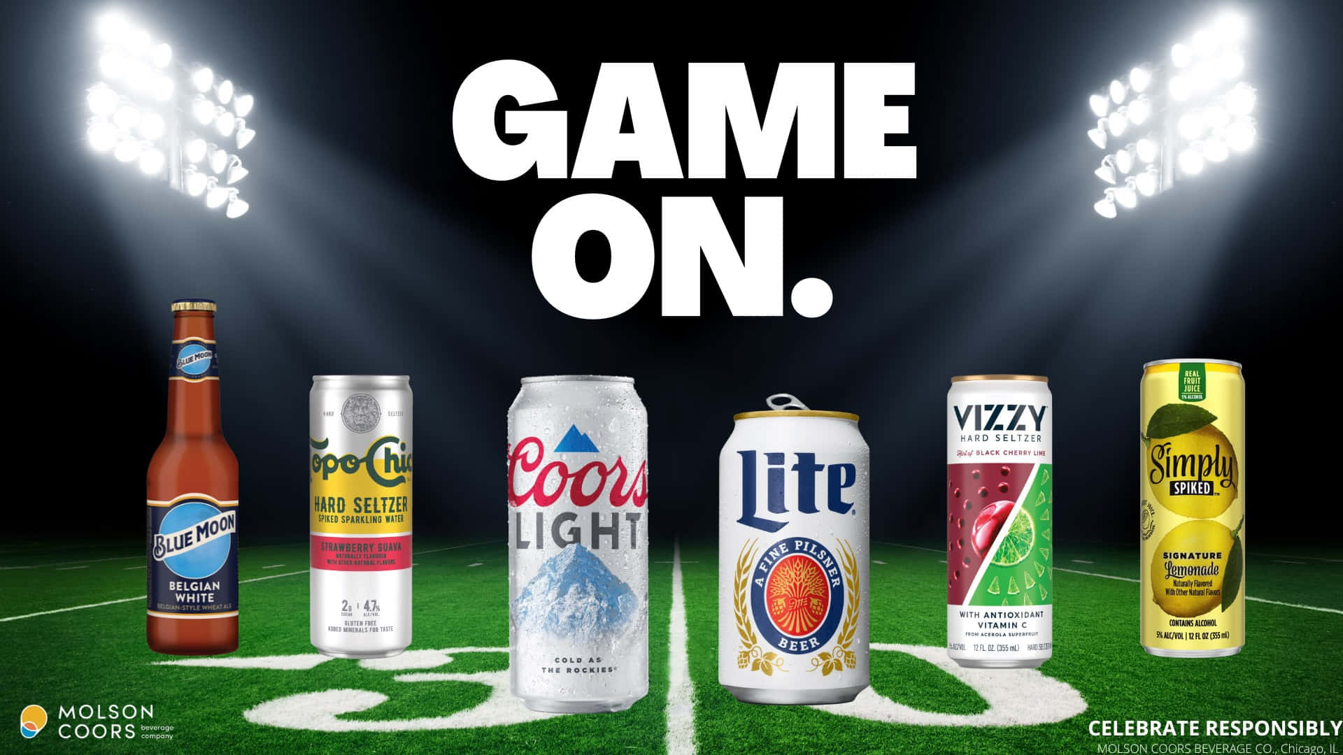 Coors Light Game On Tv Ad Wallpaper