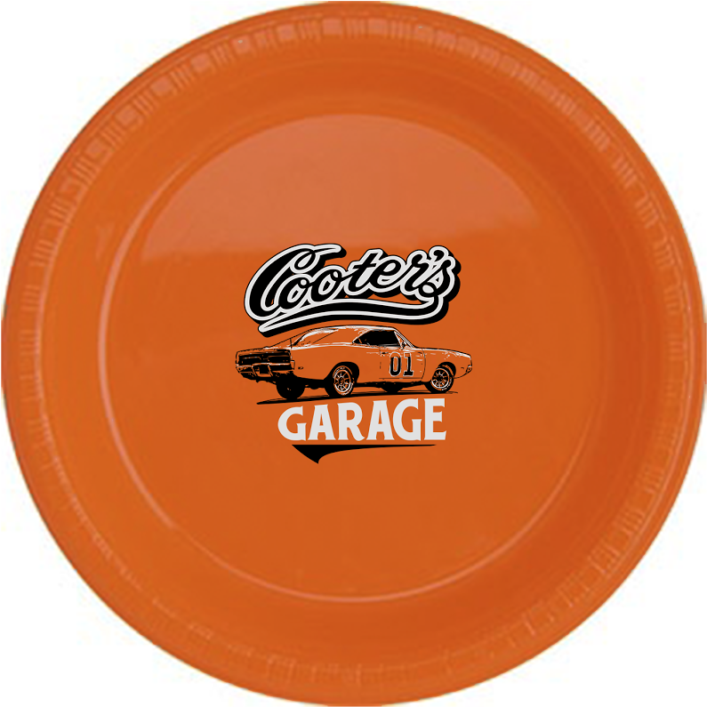Cooters Garage Orange Frisbee PNG
