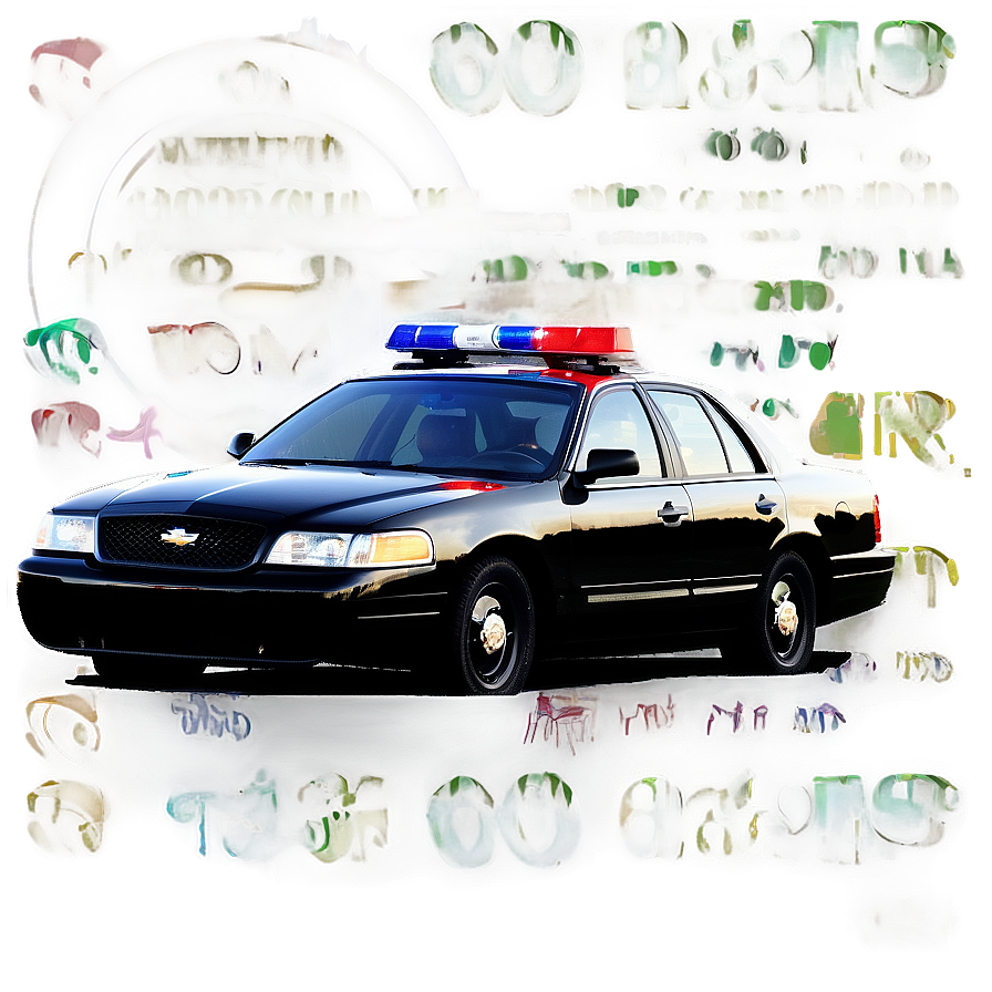 Cop Car Chase Scene Png 06132024 PNG