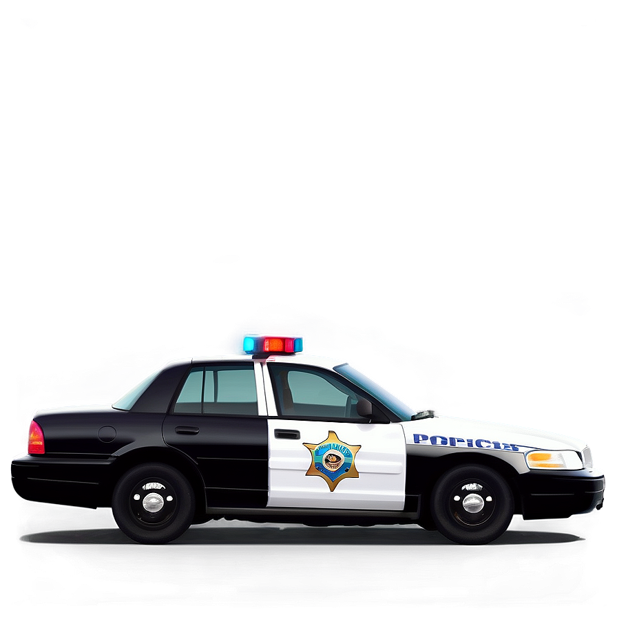 Cop Car Side View Png Nfq22 PNG