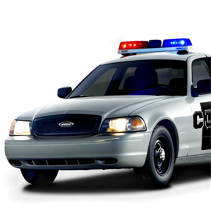 Cop Car With Lights Png Ntl PNG