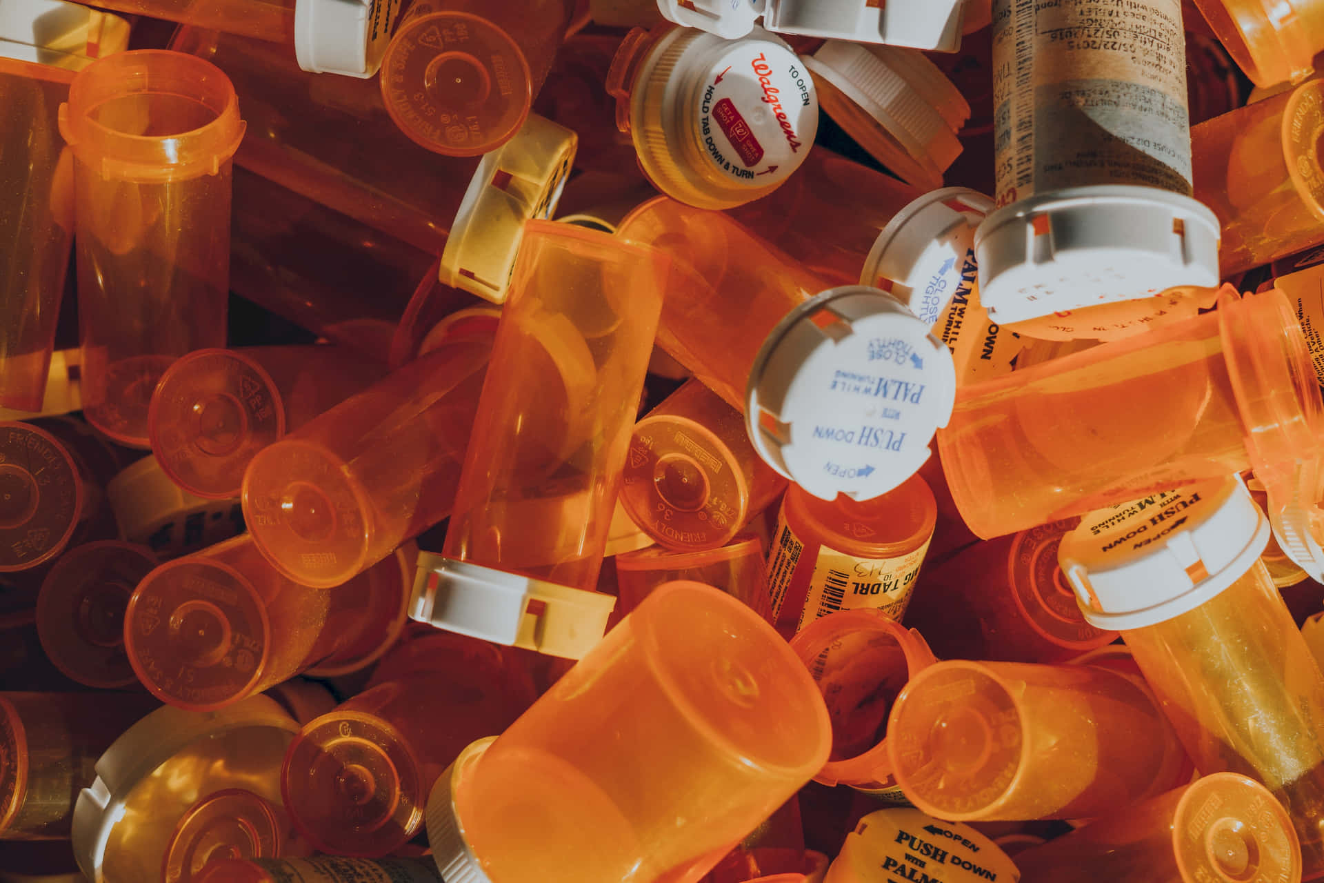 Copious Medicine Bottles Wallpaper