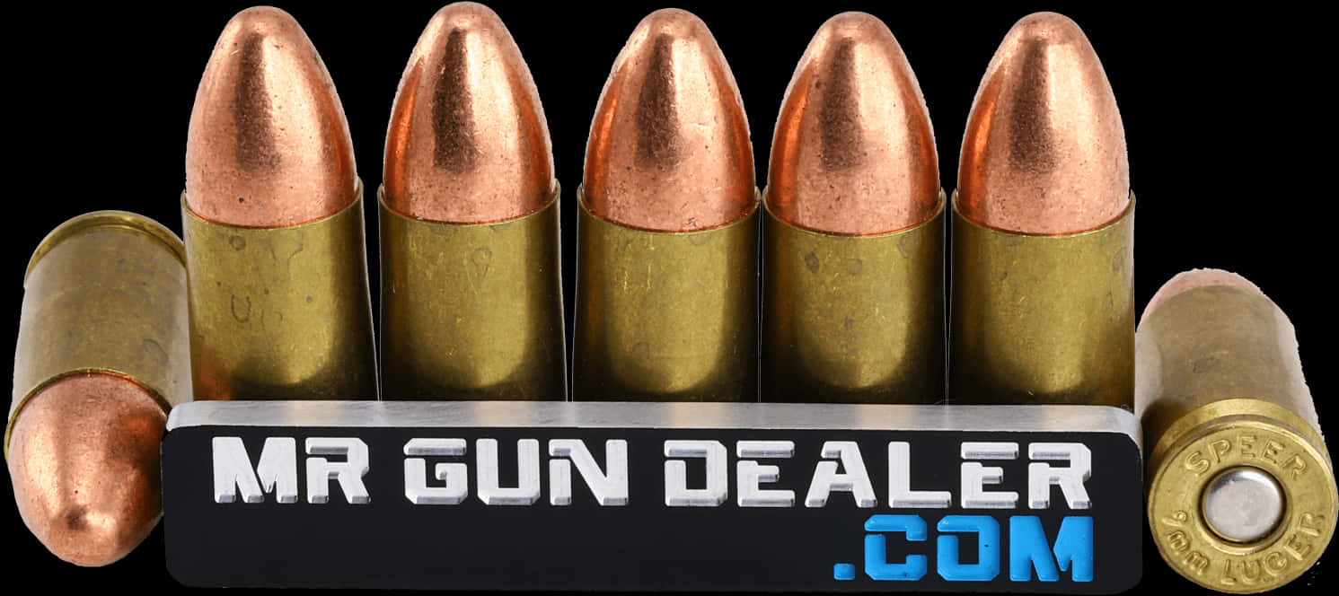 Copper Bullet Row Mr Gun Dealer PNG