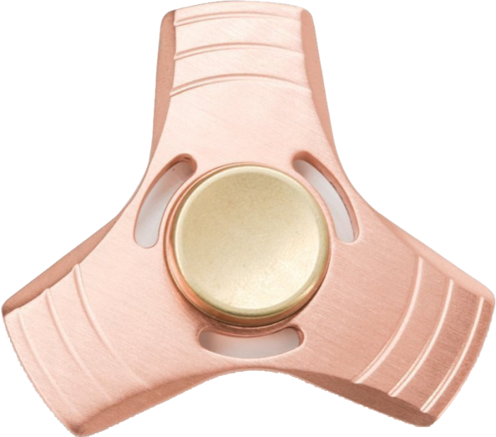 Copper Fidget Spinner Top View PNG