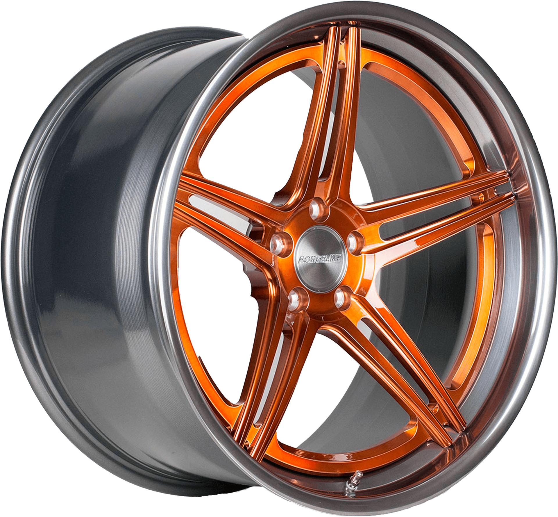 Copper Finish Alloy Wheel PNG