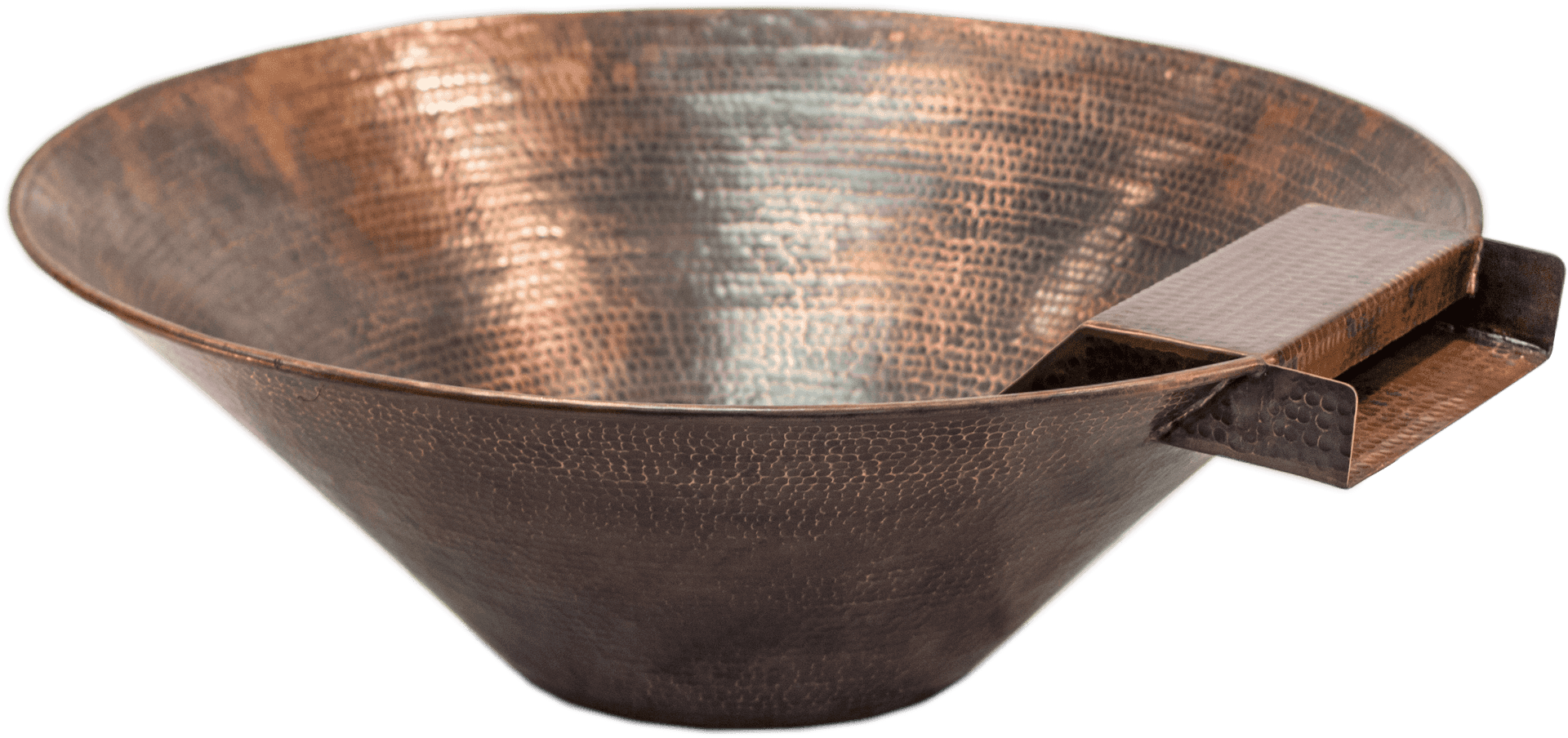 Copper Mixing Bowlwith Handle PNG