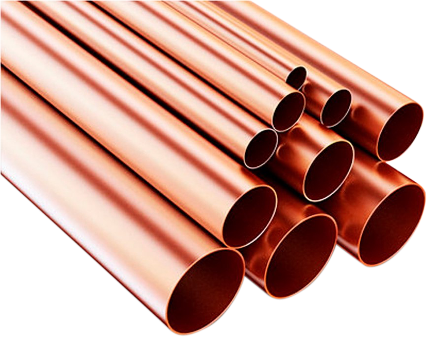 Copper Pipes Industrial Use PNG
