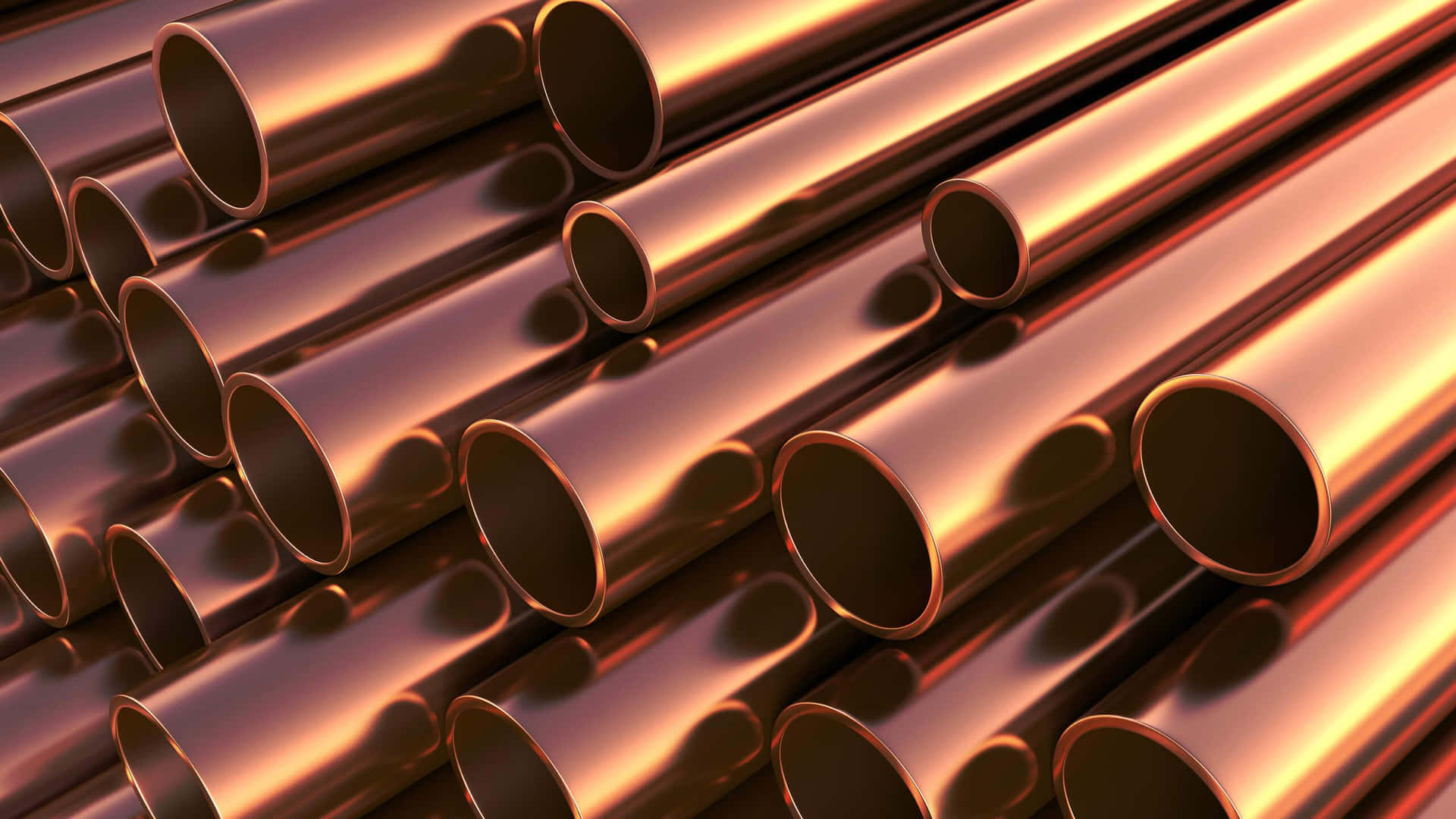 Copper Pipes Texture Wallpaper