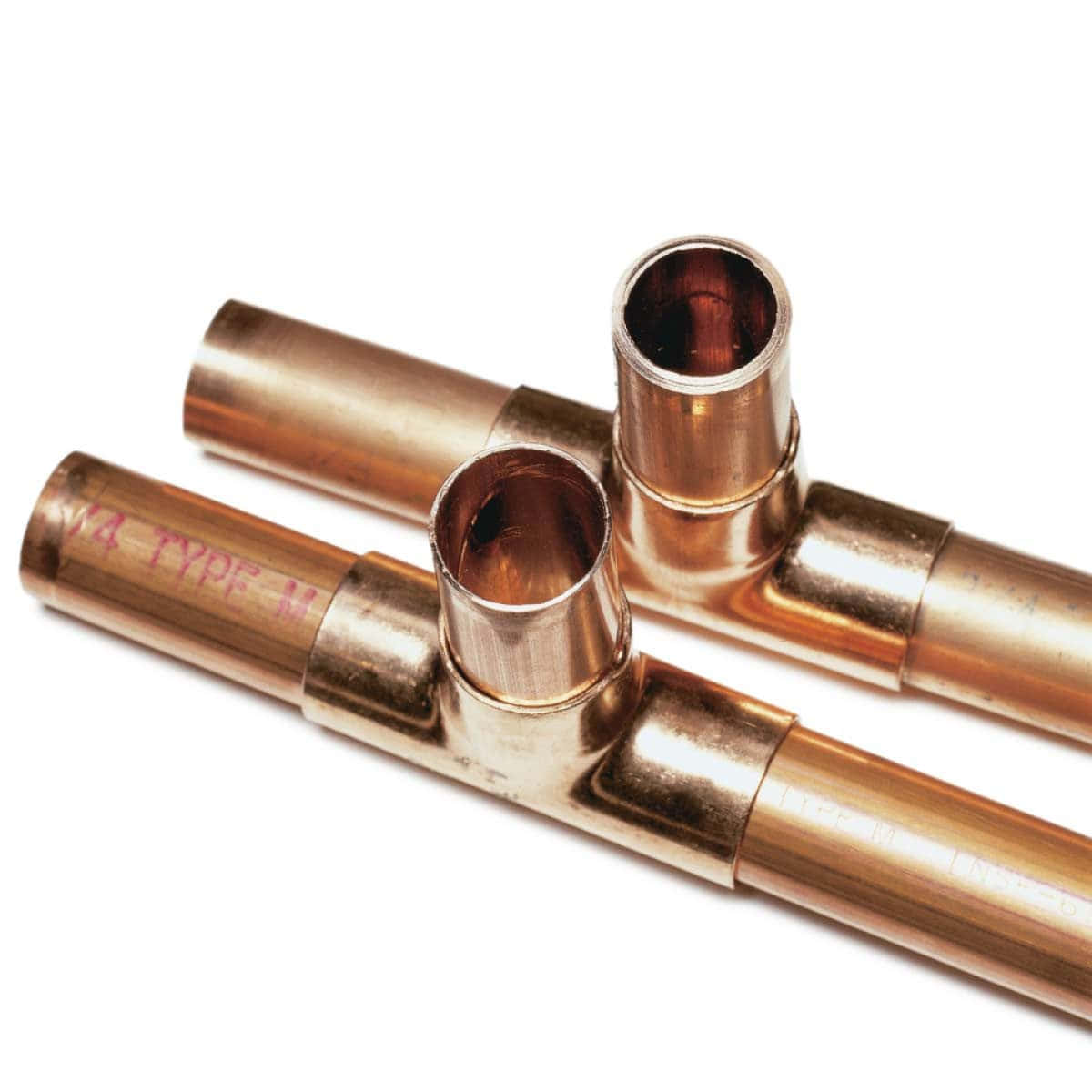 Copper Pipesand Fittings Wallpaper