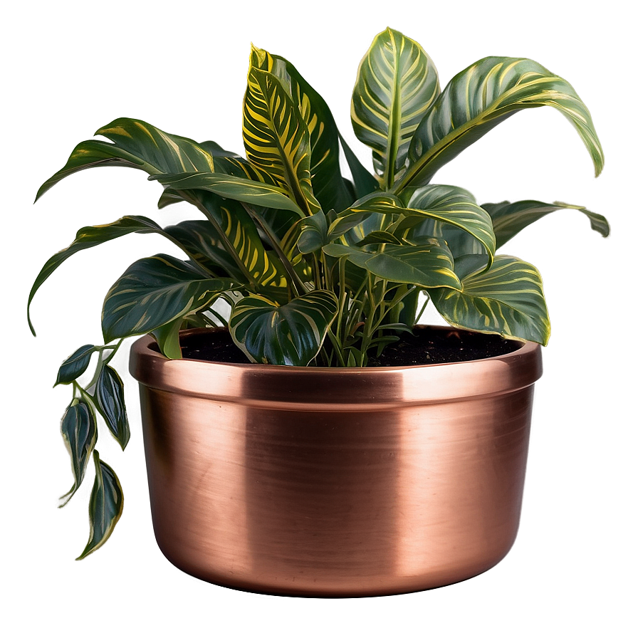 Copper Plant Pot Png Nms26 PNG