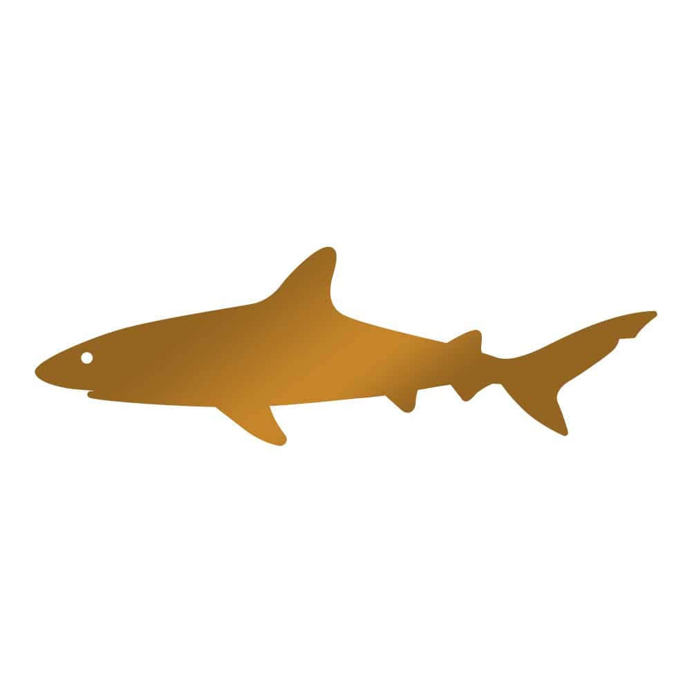 Copper Shark Silhouette Wallpaper