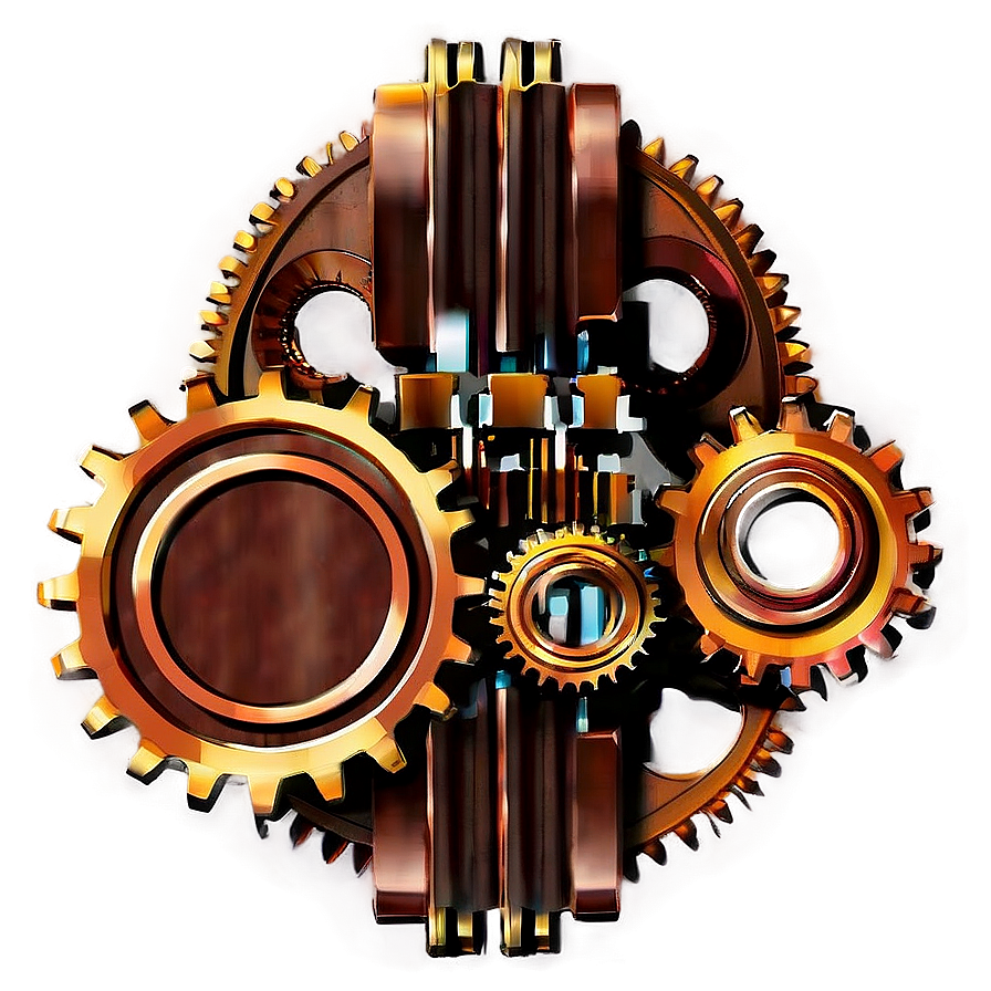 Download Copper Steampunk Gears Png 06112024 | Wallpapers.com