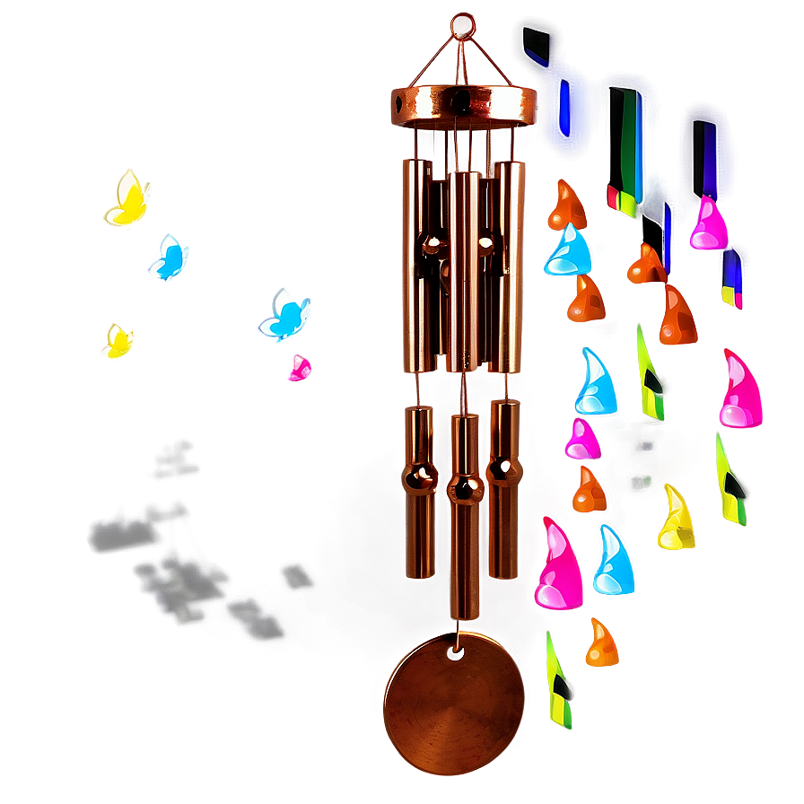 Copper Wind Chimes Png Qfg13 PNG