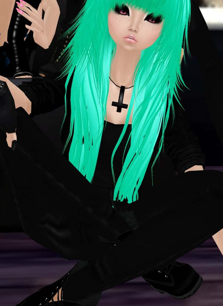 Coppiadi Avatar Chic Nel Misterioso Salotto Di Imvu.