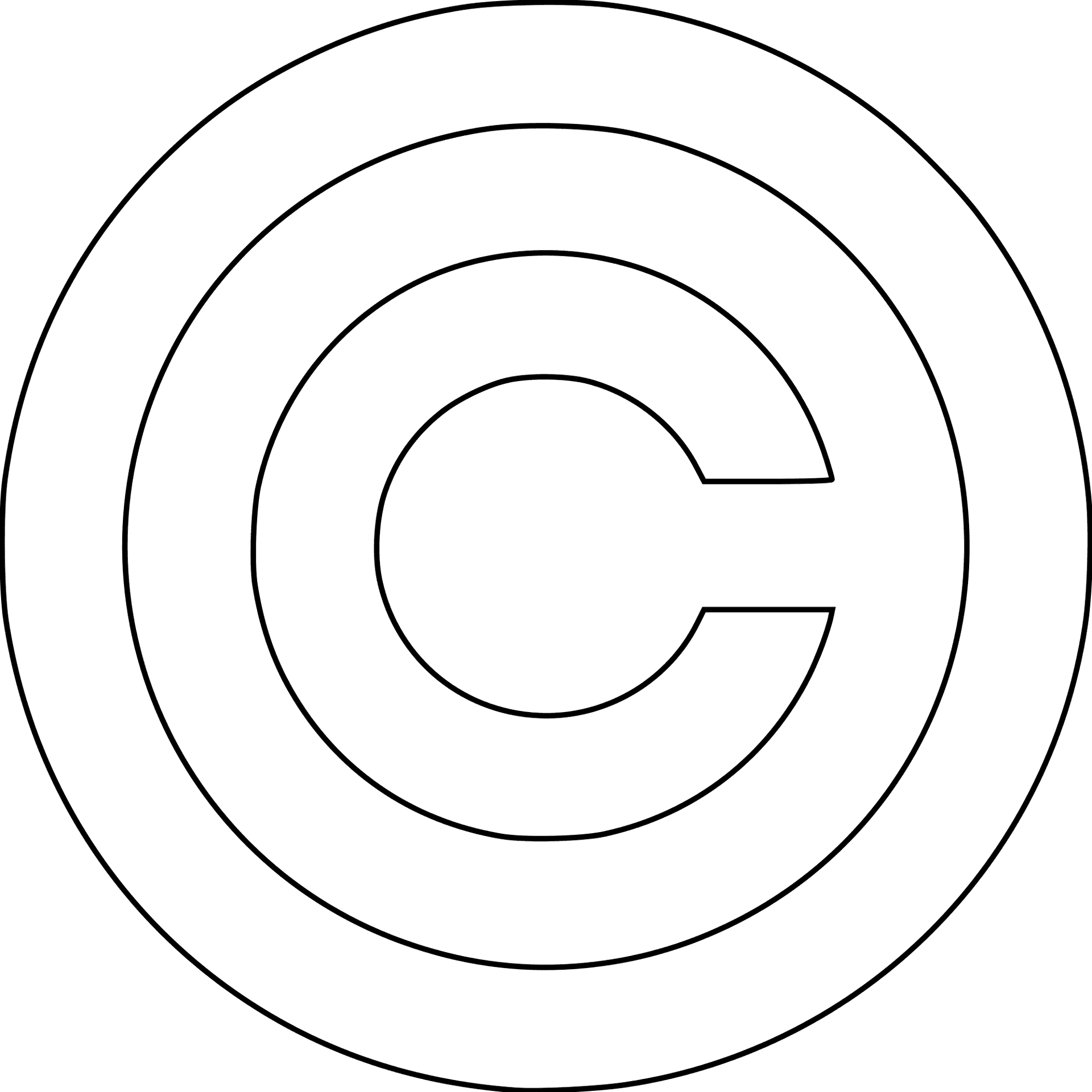 Copyright Symbol Classic PNG