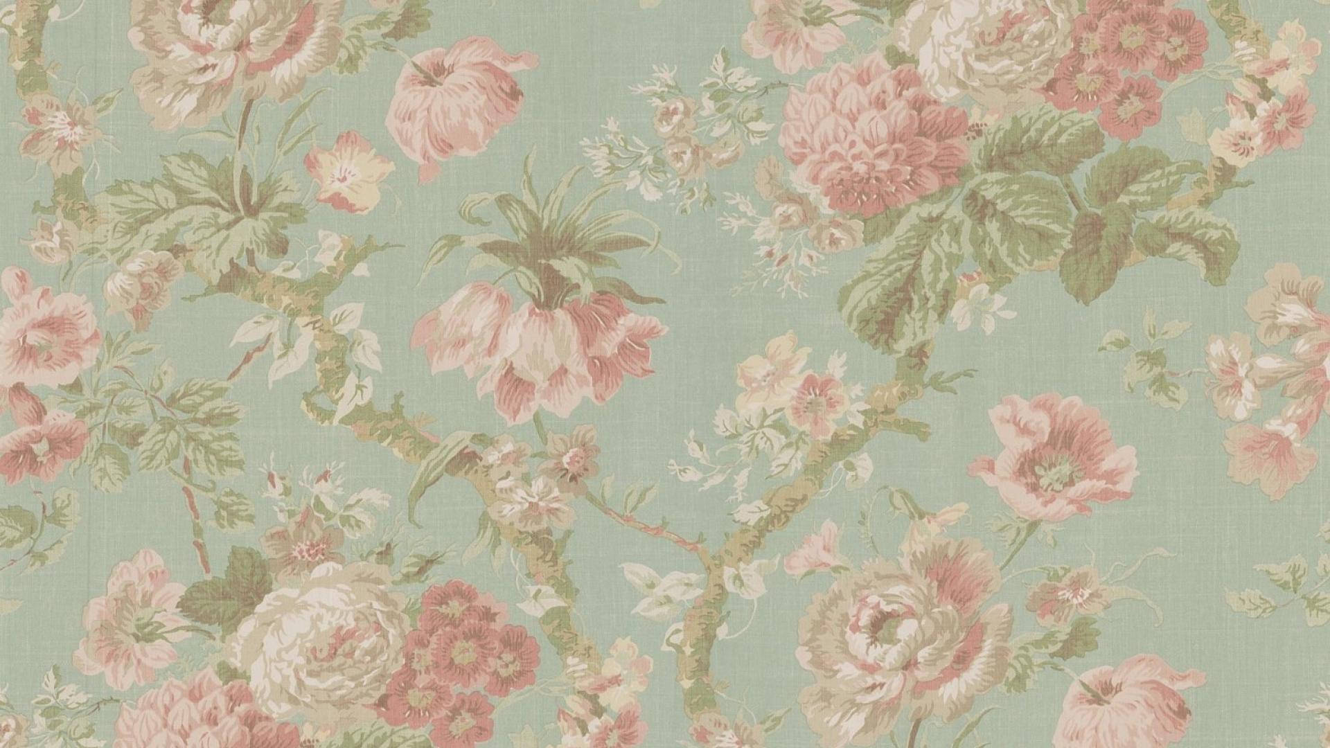 Download Coquette Vintage Pink Flowers Wallpaper | Wallpapers.com
